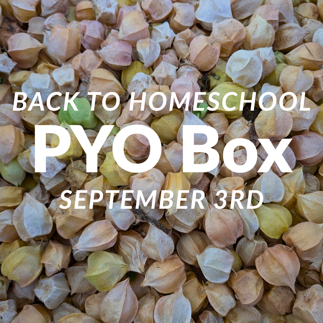 Back to Homeschool PYO Box for September 3rd